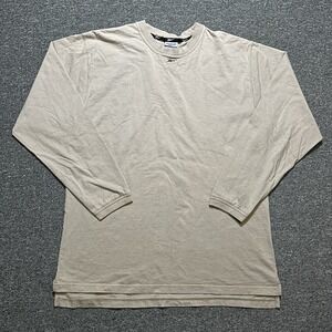 Reebok Beige‎ Long Sleeve XL Embroidered Logo Vintage
